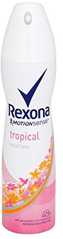 6 x REXONA Deodorantspray kvinnor TROPICAL rörelsesense, 48 h – 150 ml