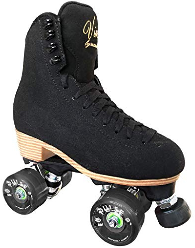 Jackson Vista Viper Nylon Outdoor Quad Roller Skates Womens Size 8 Black