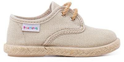 Pisamonas Derbies en Lin À Lacets Et Base en Jute Taille 23 Couleur Beige