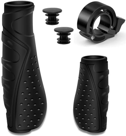 Poignées ergo. pour vélos longs et courts, guidon pivotant, 22 mm, universel, pour VTT, BMX, vélo pliv., vélo de ville, Rennra