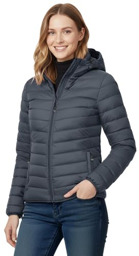 33,000ft Chaqueta acolchada con capucha para mujer, ligera, cálida y acolchada