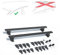 Rebeca Shop Barre portapacchi universali, per tutti i tipi di auto, scegli il modello adatto dal menu (LS5502-LS5503 Per tetto liscio, 130cm Per tetto liscio LS5502)