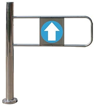 Puerta de seguridad con resorte, puerta de entrada unidireccional, portal de cierre automático para supermercados y almacenes (izquierda) - (80 x 97 cm) solución de acceso de seguridad