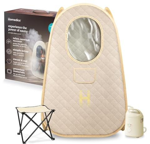 Homedics Portable Sauna - Collapsible Personal Steam Sauna