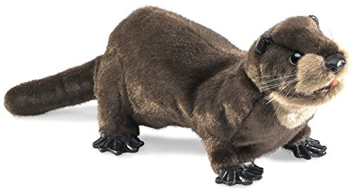 Folkmanis River Otter Hand Puppet, Brown, 1 EA