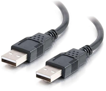 C2G/Cables to Go 28106 2m USB Cable - USB 2.0 A Male to A Male Black (6.6ft)