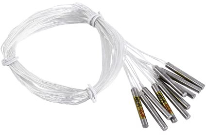 10 Stück PT100 Temperaturfühler Sonde Platin Wärmewiderstand Wasserdichte Sensorsonden Temperatursonde für Temperaturregler