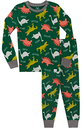 Harry Bear Boys Dinosaur Pyjamas Snuggle Fit Multicoloured Age 7 to 8 Years