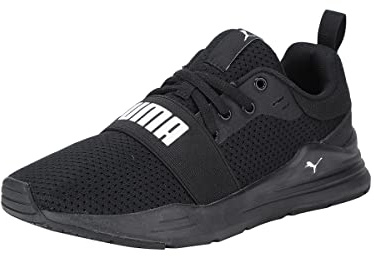 PUMA Unisex Kids Wired Run Ps Scarpe da ginnastica, Puma Black Puma White, 31 EU