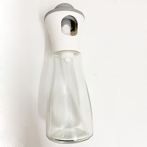NC Nebulizzatore Olio, Spruzzatore di Olio Vetro Olio Cucina in Vetro,Olio Aceto,Olio Spruzzatore 180ml Portabile Olio Oliera Spray per Pasta,Insalata,Padella,Griglia,con Spazzole
