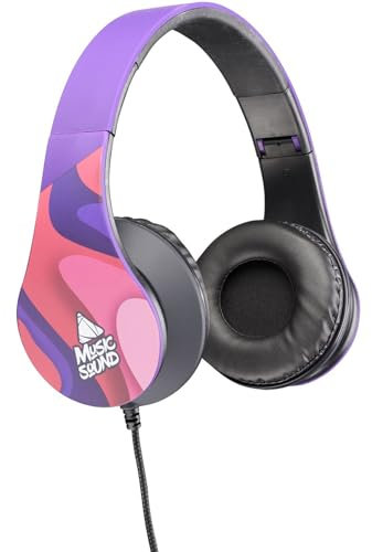 Music Sound | Wired Headphones | Cuffie A filo Colorate con Archetto Estendibile