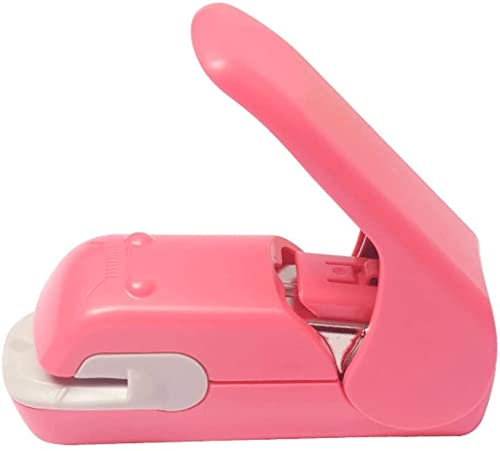 Heftgerät Tragbarer Hefter Nagelloser Hefter Mini Cute Book Hefter Keine Heftklammern Erforderlich Hefterloser Hefter Papier Studentenbriefpapier Bürohefter (Color : G)