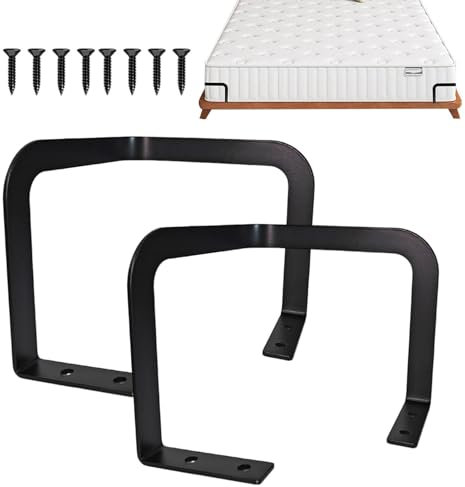 Fukamou Matratzen-Rutschstopper,2 Stück rutschfeste Matratzendichtungen Aus Metall Mit 8 Schrauben - Einfach Zu Montierender- Rutschfester Matratzengreifer, Robuster Matratzenhalter Für Die Füße Von