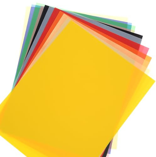 26 Blatt Transparentpapier Bunt, Pergamentpapier zum Bedrucken, Transparentpapier A4 Bastelpapier Buntpapier zum Basteln für Laternen DIY Kunst und Handwerk(13 Farben)