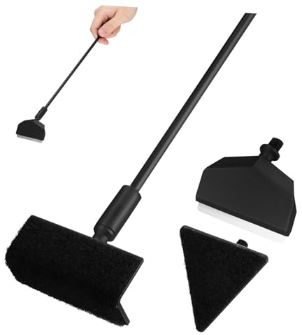 HEMOTON Kit de Nettoyage Aquarium Compact pour Aquariums Jusqu à Brosse et Racloir Efficaces pour Éliminer Algues et Saletés