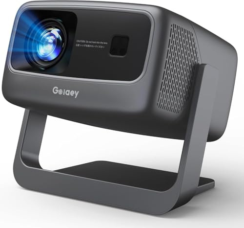 [4600 ANSI/Built in Apps/65W Audio] Outdoor 4K-Projector with WiFi and Bluetooth 5.4, Auto Focus Smart Projector Support DoIby Audio, Upgrade GO2 Short Throw Projector with 360°Stand