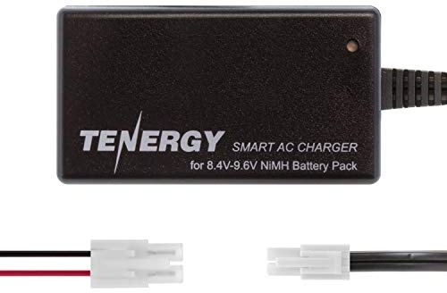 Tenergy Smart Charger for 8.4V-9.6V NiMH Battery Packs, NiMH Battery Charger for Airsoft Guns, RC Cars, RC Airplanes with Mini Tamiya/Standard Tamiya Connector