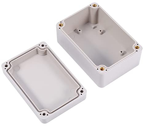Project Box Electronics White Abs Box Thermoplastic Abs Waterproof Terminal Junction Boxes Connection Outdoor Waterproof Enclosure(Big) (100x68x50mm)