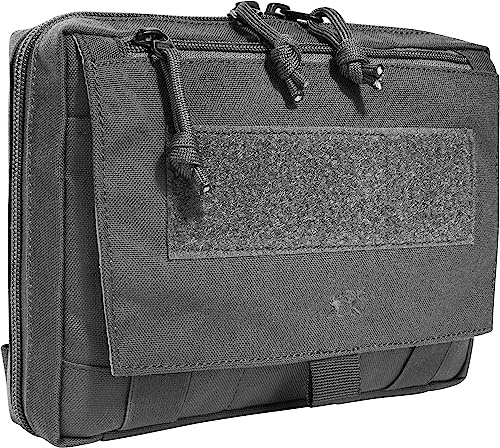 Tasmanian Tiger TT EDC Pouch, Molle-kompatibel ryggsäck, organisatör, extra väska för verktyg och medicinskt första hjälpen-set med en lappyta (titangrå)