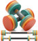 Northdeer Hanteln Verstellbar 10kg 2er Set - Kurzhanteln Gewichte Ultrakompakt 2,5kg 3kg 5kg 5,5kg 7,5kg 8kg 10kg mit Verbindungsstange & Schaumstoff-Griff für Fitness Training Gym Zuhause (Bunt)