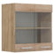 Vicco Küchenglashängeschrank R-Line, Glashängeschrank, Sonoma, 60 cm