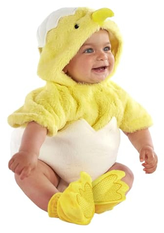 Poussin Pâques Déguisement Poussins de Bébé Fille Cozy Costume Deguisement Carnaval Poussin Enfant Barboteuses Chapeaux Costume Carnaval Bebe Tout-Petit Tenue 1/2/3PC