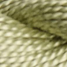 DMC Pearl Cotton Skein Size 3 16.4yd-Light Khaki Green Embroidery Accessory