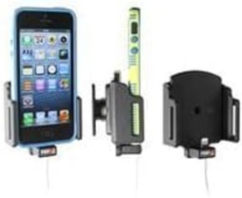 Brodit 514436 Kfz-Halterung mit Kabelanchluss für Apple iPhone 5 (62-77/6-10mm) schwarz