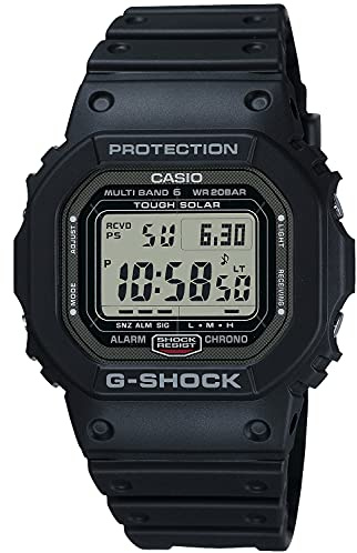 G-Shock CASIO GW-5000U-1JF [20 ATM Water Resistant Solar Radio Wave GW-5000 Series] Shipped from Japan, Black, Modern