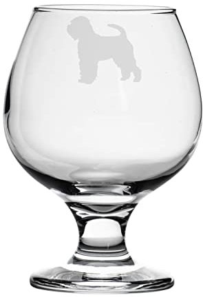 Personalised Soft Coated Wheaten Terrier Engraved Brandy Snifter Glass, Dog Gift for Women, Gift for Men