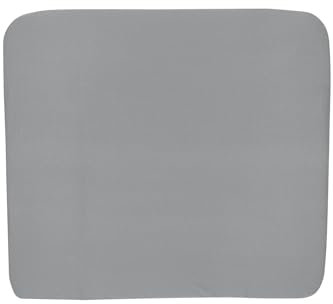 Meyco Baby 3K Basic Jersey Wickelauflagenbezug (weich und hautfreundlich, aus 100% Baumwolle, waschbar, einfache Pflege, trocknergeeignet, Größe: 85 x 75 cm), Grey