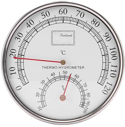 Bastuhygrometer, bastutermometer av rostfritt stål, rörlig hygrometer-temperaturmätare, prisvärd bastutemperatursensor, klar temperaturindikator, bastutemperaturmätare för inomhus
