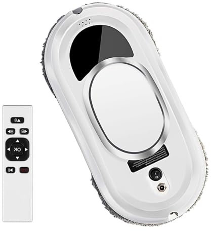 Electric Window Cleaner Robot,Window Vacuum Cleaner,Smart Window Cleaner Cleaning Robot with 2800Pa Strong Suction, Window Glass Vacuum Robot with Remote Control, for Windows Mirror