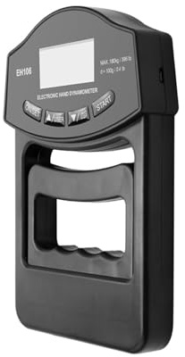 Digital kraftmätare, Force Meter Grip Strength Tester 396lbs 180Kg Digital Handdynamometer USB LCD-skärm, Bärbara mätenheter