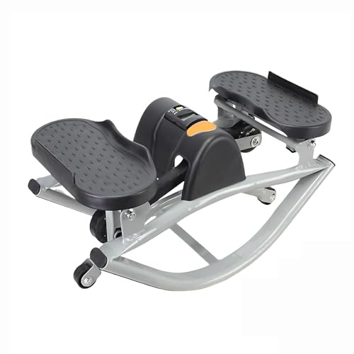 Stepper Lateral Portátil con Cuerdas de Resistencia | Máquina de Fitness Compacta para Casa, Oficina y Gimnasio | Entrenamiento de Abdominales, Piernas y Glúteos | Mini Paso a Paso Silencioso