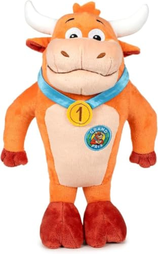 Peluche Vaquilla Grand Prix - Maria Fernanda - Muñeco de Peluche - Suave y Blando - Regalo para Niños de Todas Las Edades - Artículo Coleccionable - Juguete Vaca Oficial del Programa de TV (20 cm)