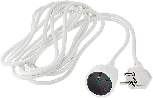 PremiumCord Verlängerungskabel 230V 3m mit Kindersicherung,ppe1-03, Stromkabel, Netzkabel, Schuko-Verlängerung, Buchse auf Stecker Typ F,3 m Farbe Weiß