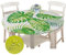 Chickwin Runde Tischdecke Wasserdicht Kreative 3D Gedruckte Tischschoner Elastische Kante, Tischtuch aus Polyester für Küche, Esszimmer, Garten oder Camping (Monstera,90cm)