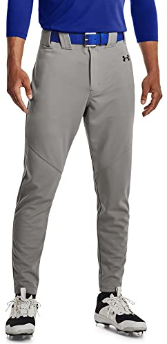 Under Armour Men's Utility Baseball Pants 22, (080) Baseball Gray / / Black, Large