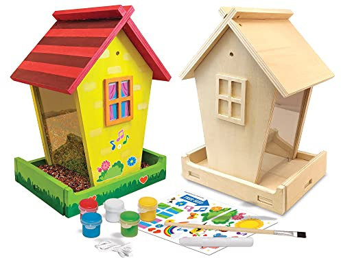 Works of Ahhh... Craft Set - Audubon Bird Feeder Buildable Wood Paint Kit