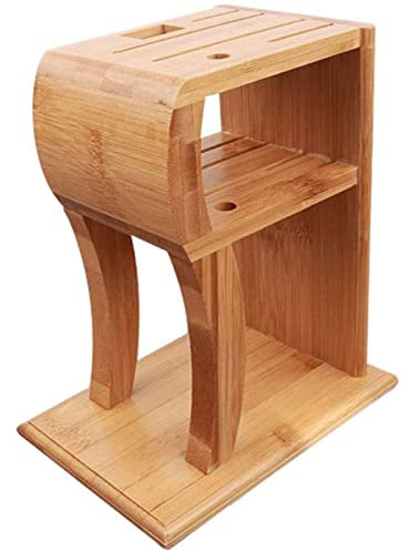 Senza coltelli Portacoltelli Portacoltelli in bambù Universale Portacoltelli salvaspazio da banco Organizzatore per coltelli per Uso Domestico