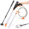 hygger Aquarium Gravel Cleaner Kit, Fish Net Aquarium Cleaning Brush, Water Changer Gravel Vacuum Fish Tank Sand Cleaner Kit Aquarium Siphon Vacuum Cleaner with Water Hose Controller Clamp