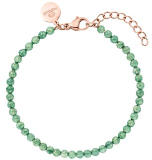 Purelei Aventurine Armband (Rosegold) – Elegantes, verspieltes Damen Armband – Edelstahl – Verstellbare Länge 16-19 cm – Hawaiianisch inspiriert & wasserfest