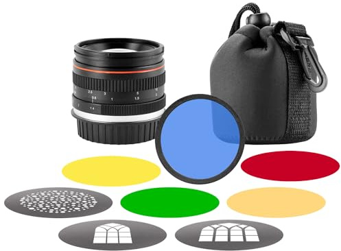 Westcott 50 mm f/1,4 objektivkit för Lindsay Adler Optical Spot Kit – innehåller 3 kreativa våfflor och geler
