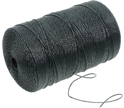 HOMSFOU 1 Roll Nylon Twine Fishing Line Braided Fishing Netting String for Repair Multi-purpose Rope for Outdoor Use and Strong Strand Line for Net Pulling and Binding