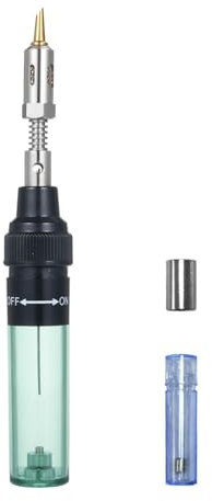 Gas Soldering Iron Butane Soldering Iron for Multipurpose Solder Station Cordless Butane Gas Blow Torch Soldering Iron Welding Pen Tool 1300℃(2372℉)