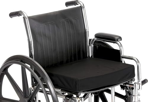 Royale Linens® Wheelchair Seat Cushions for Lumbar Support, Sciatica & Tailbone Pain Relief - Memory Foam Pressure Relief Cushion Reduce Back Ache, Improve Posture (18 x 16 x 2)
