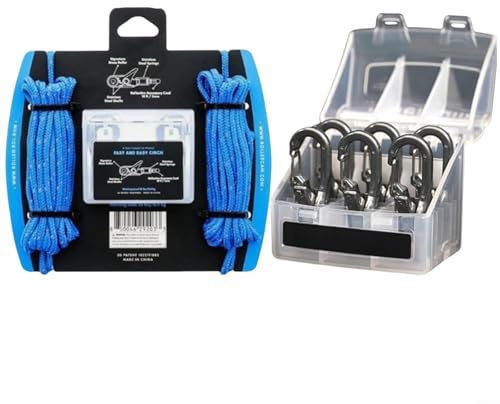 TONIXY Tenditore per corda con tecnologia Rollercam con molle in acciaio inox per campeggio, canottaggio ed escursionismo