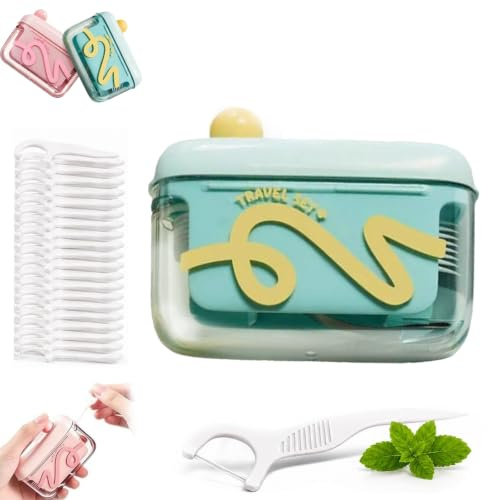 Portahilo dental automático con mecanismo de apertura automática (Green)
