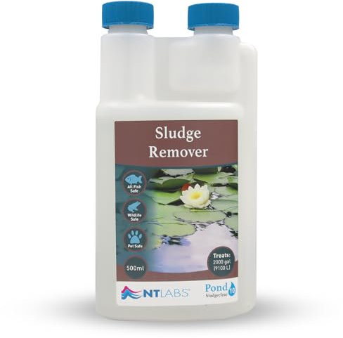 NT Labs Pond Sludgeclear, Pond Sludge Remover, Digests Organic Material in Pond Sludge, Reduces the Risk of Fish Becoming Diseased (500 ml)